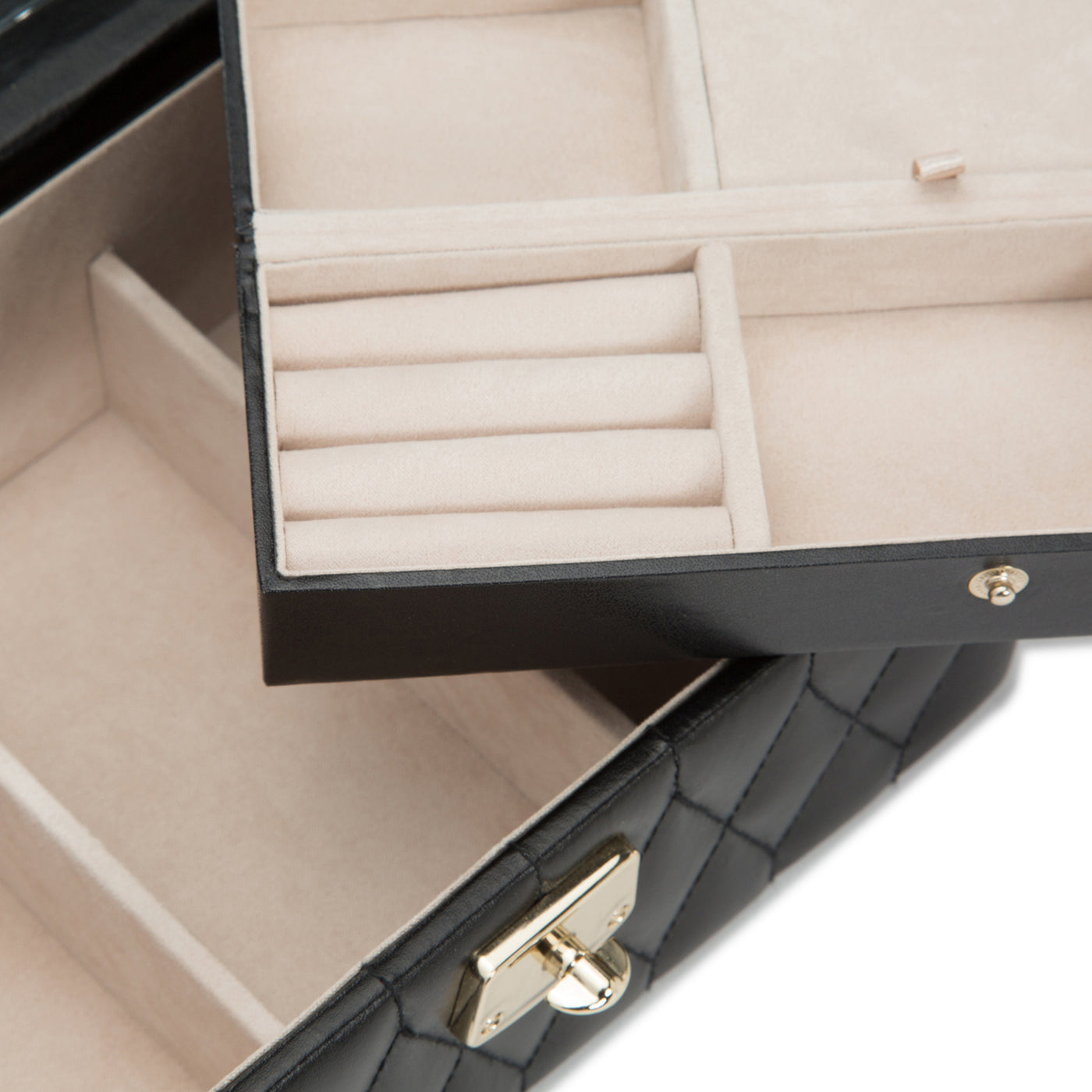 Caroline Small Jewelry Case (Black) - Lauren Sigman Collection