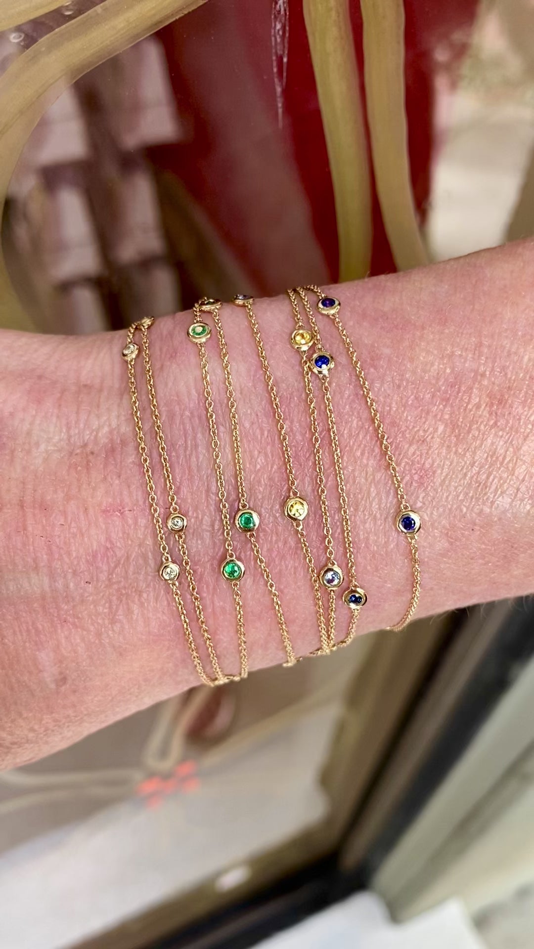 Rainbow Sapphire Convertible Necklace/Bracelet