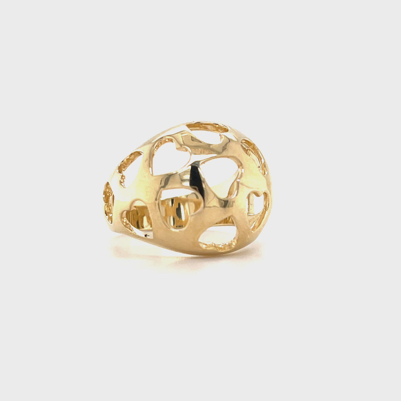 Dome Heart Ring