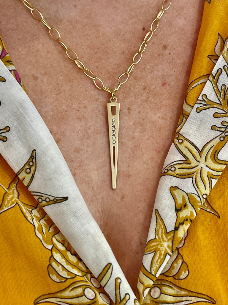Diamond Dagger Pendant