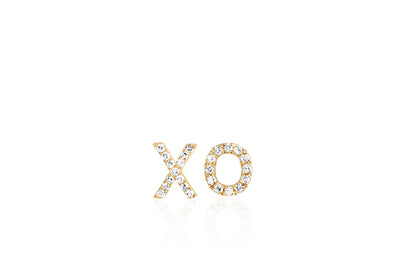 XO Diamond Stud Earrings - Lauren Sigman Collection