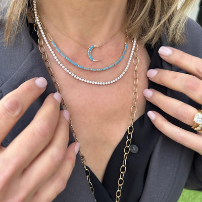 Tennis Necklace / 10 ctw