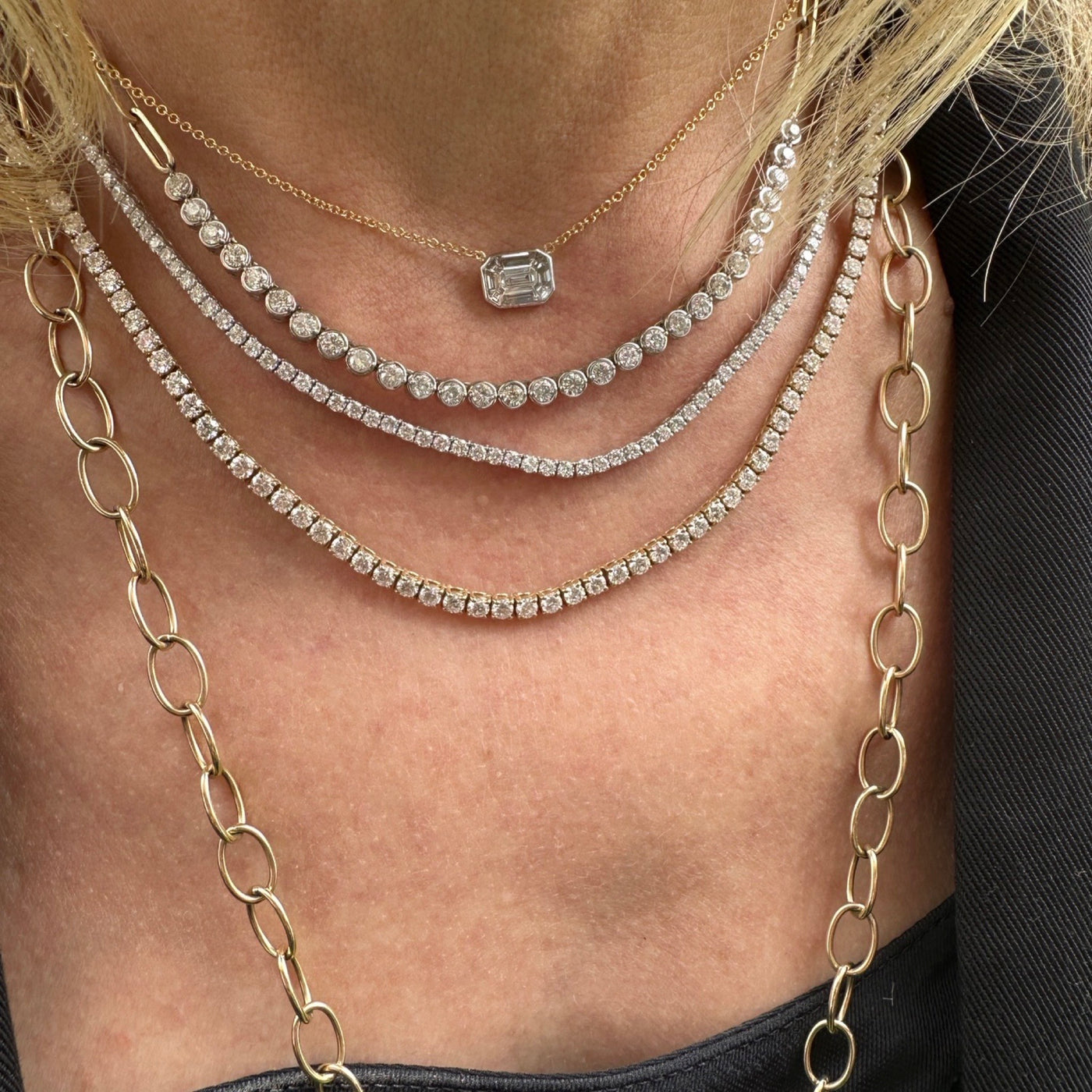 Tennis Necklace / 10 ctw