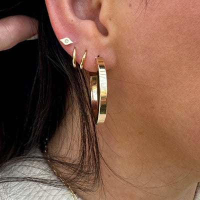 Square Edge Hoops