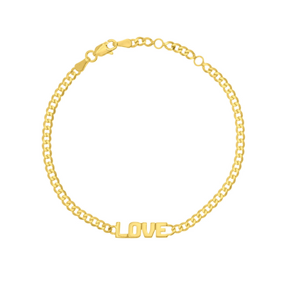 Love Curb Chain Bracelet