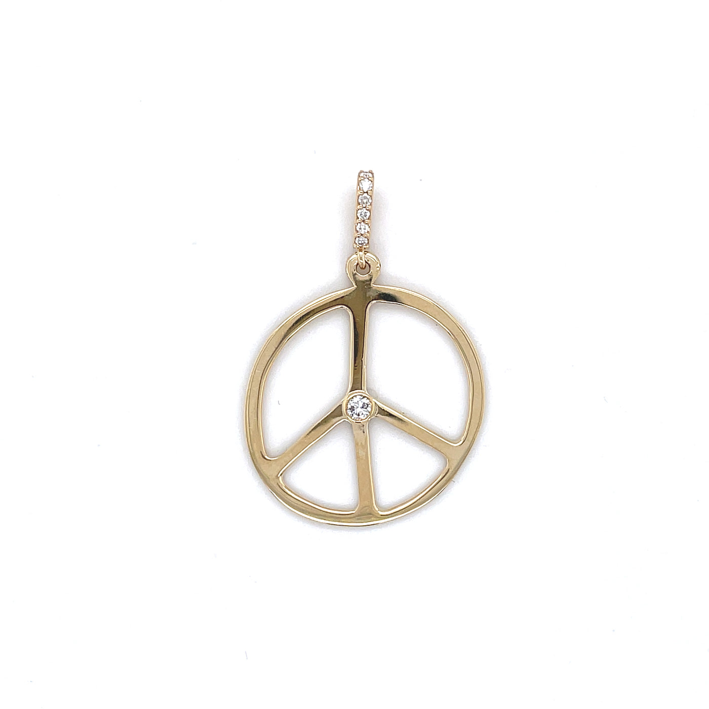 Peace Sign/Diamond Bezel - Lauren Sigman Collection