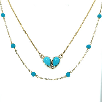 Turquoise Bead Necklace/Turquoise