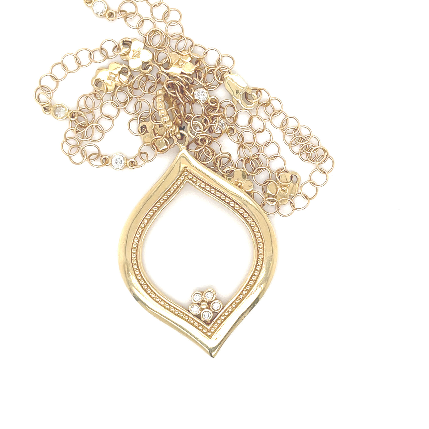 Marquise Diamond Lilac Pendant