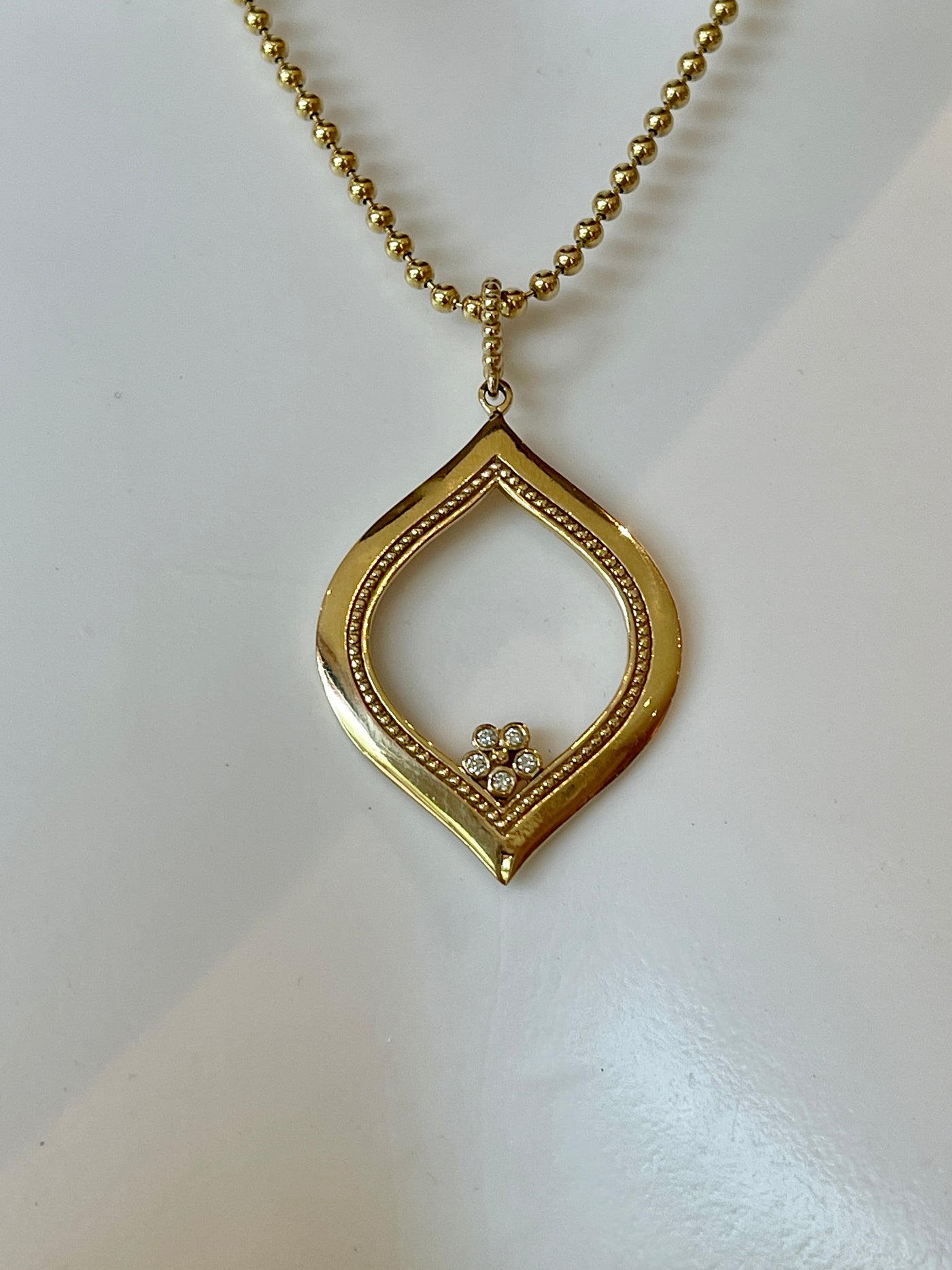 Marquise Diamond Lilac Pendant
