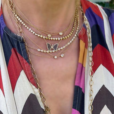 Pear Diamond Necklace