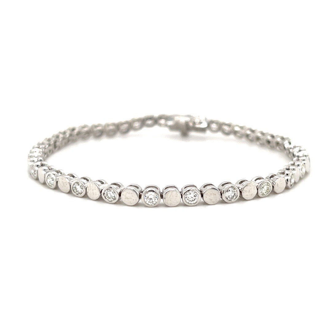 Add a Diamond Tennis Bracelet/White Gold/1.5ctw