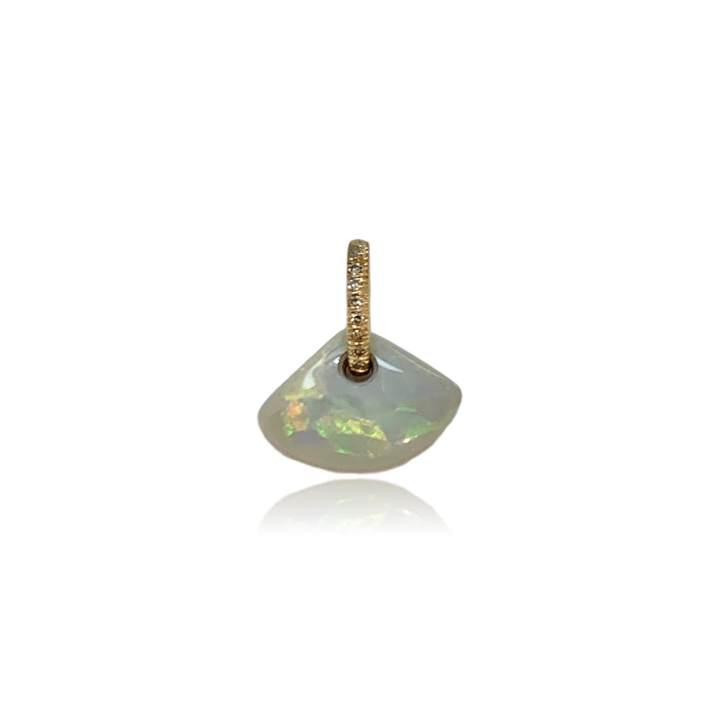Opal Pendants with Diamond Bails