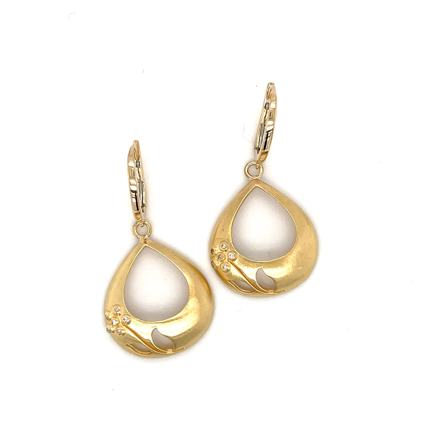 Garden Diamond Drop Earrings in 18k Gold - Lauren Sigman Collection
