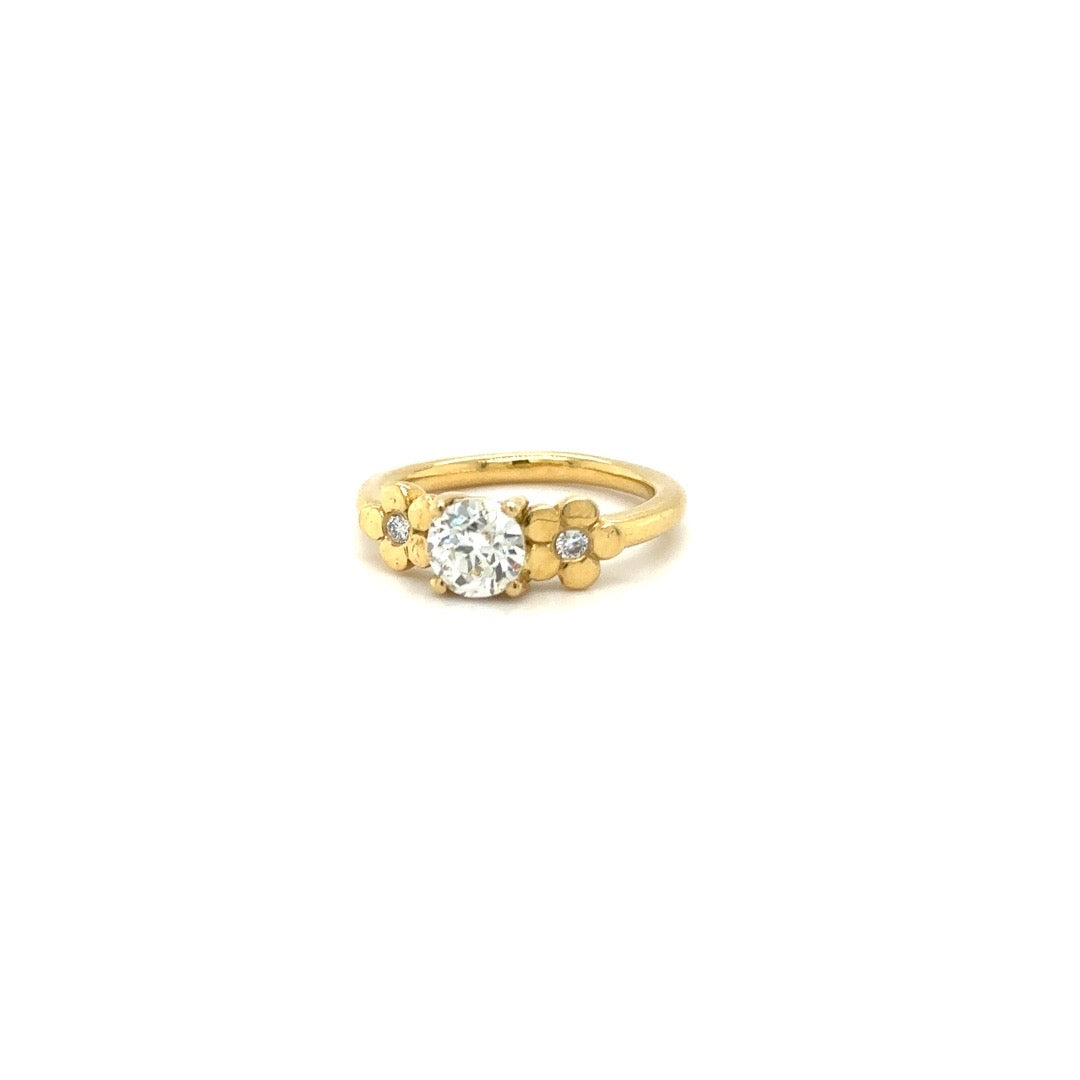 Cala Lily Ring in 18k Gold with Diamonds - Lauren Sigman Collection