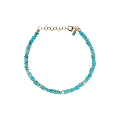 Turquoise Birthstone Bead Bracelet