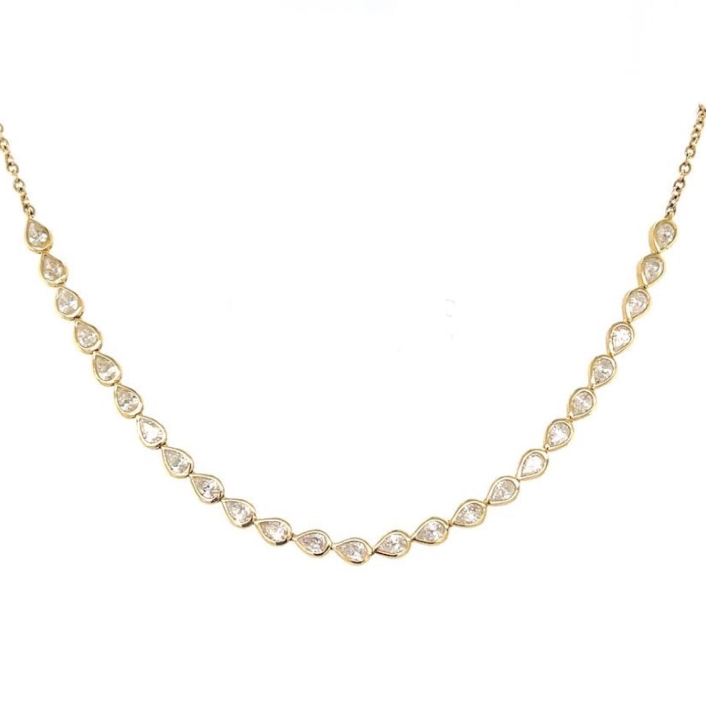 Pear Diamond Necklace