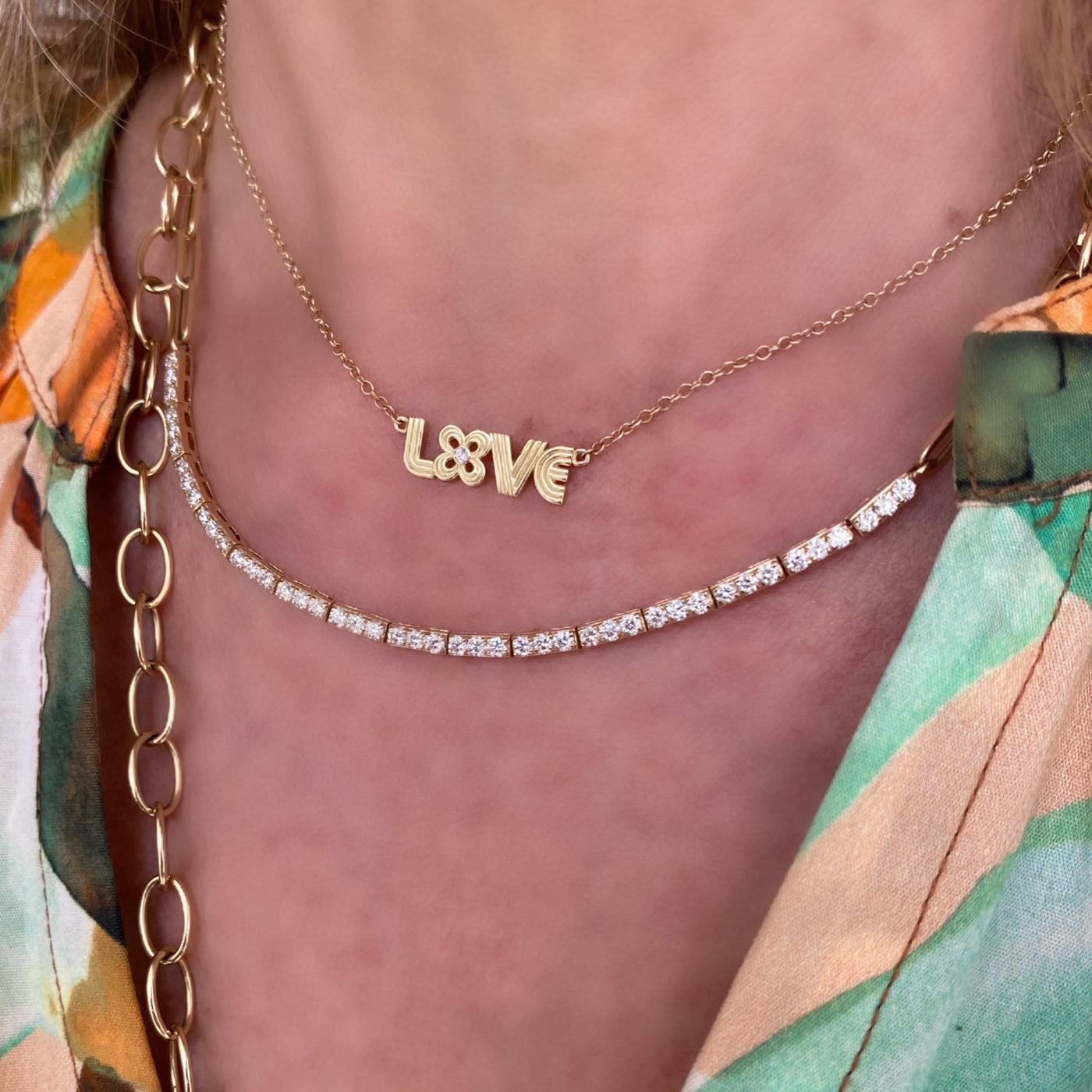 Diamond Segment Necklace