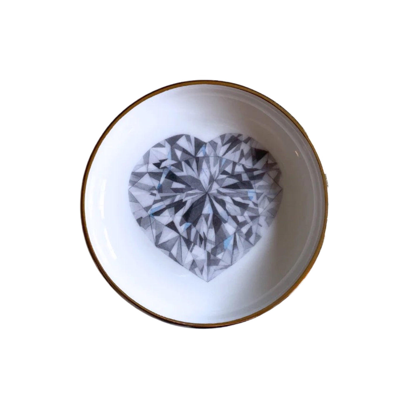 Heart Shape Diamond Ring Dish