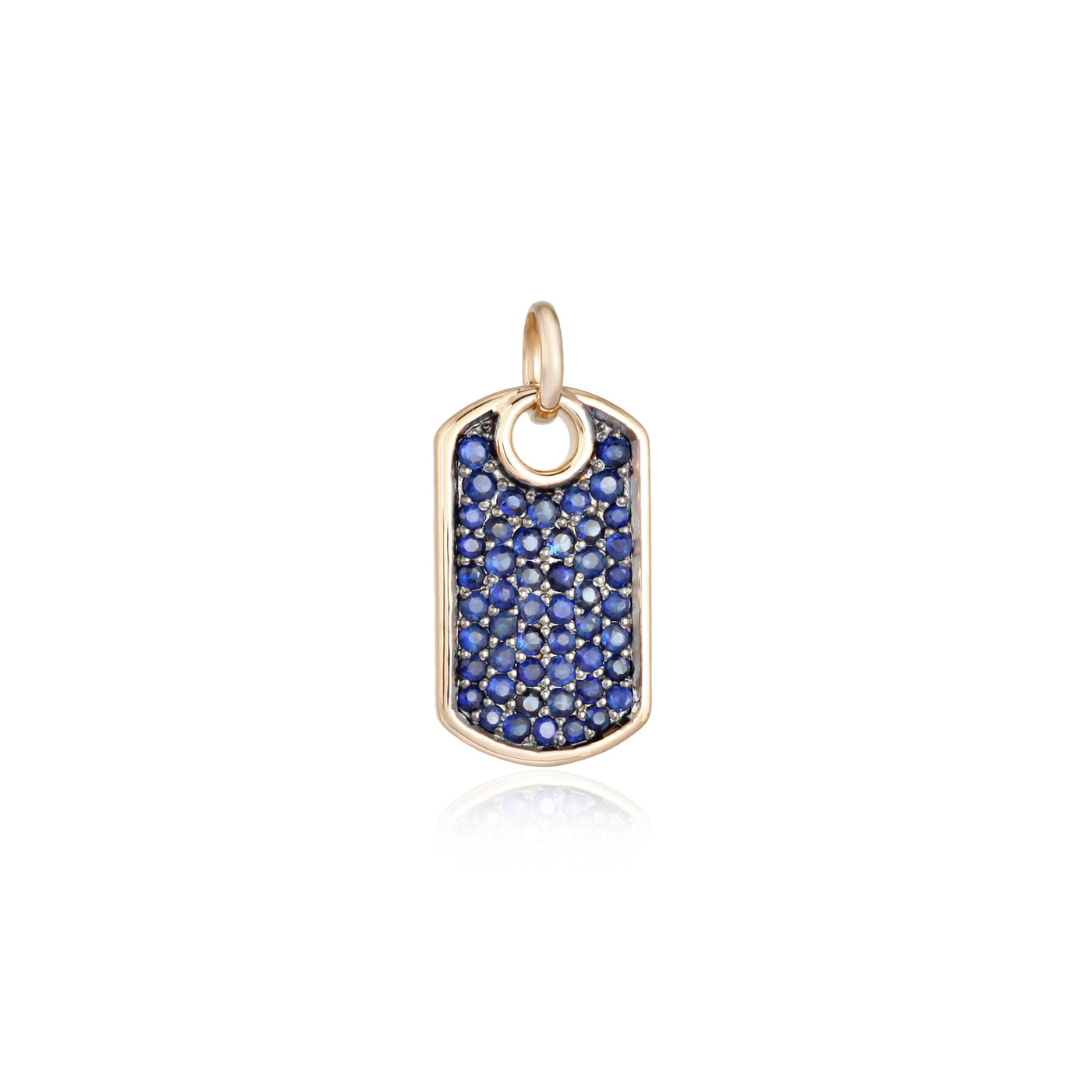 Ivy Blue Sapphire Dog Tag