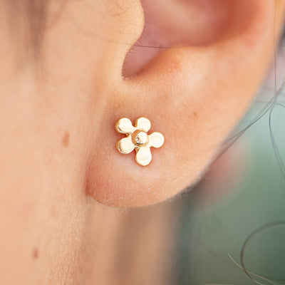 Large Clusia Flower Studs (Pair)
