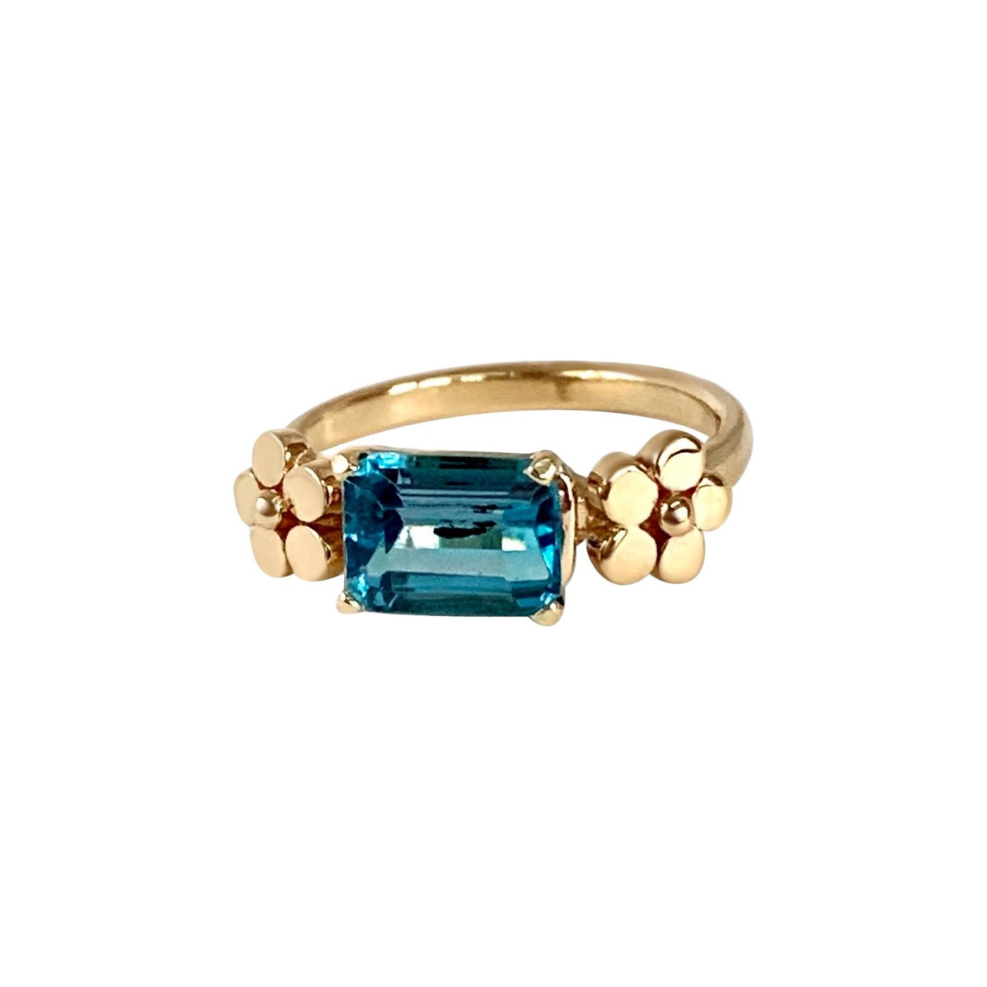 Cala Lily Ring with Blue Topaz - Lauren Sigman Collection