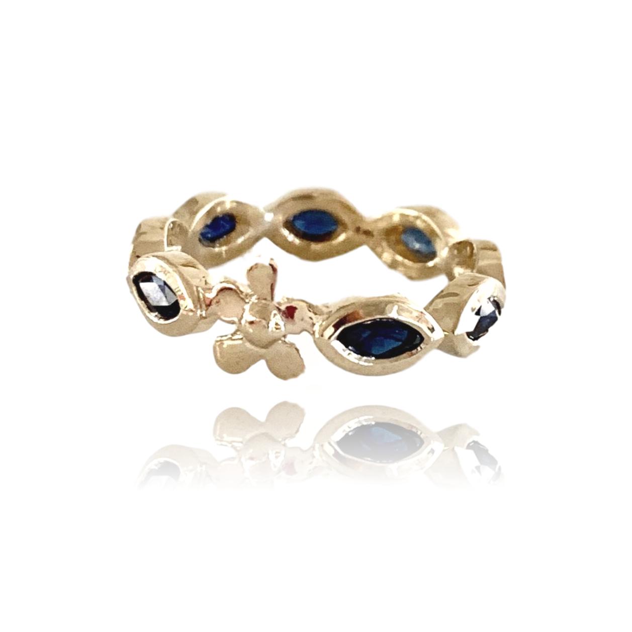 Lavender Anniversary Band with Blue Sapphires - Lauren Sigman Collection