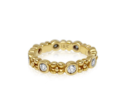 Wildberry Band in 18k Gold with Diamonds - Lauren Sigman Collection