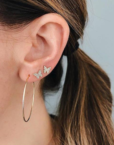 Butterfly Diamond Stud Earrings - Lauren Sigman Collection