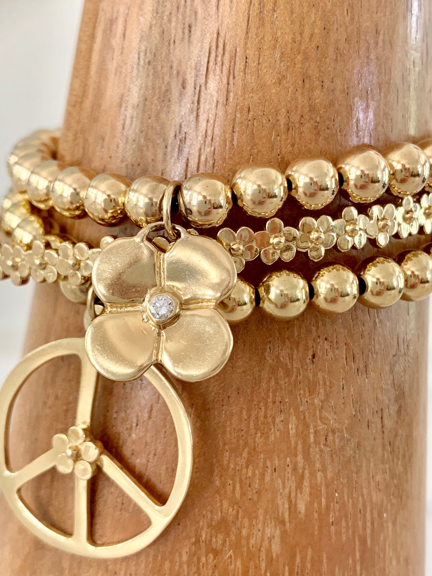 Gold Bead Bracelet - Lauren Sigman Collection