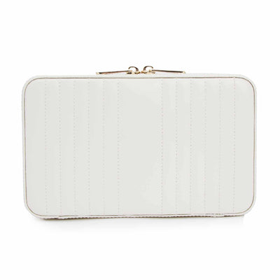 Maria Medium Zip Case (White) - Lauren Sigman Collection