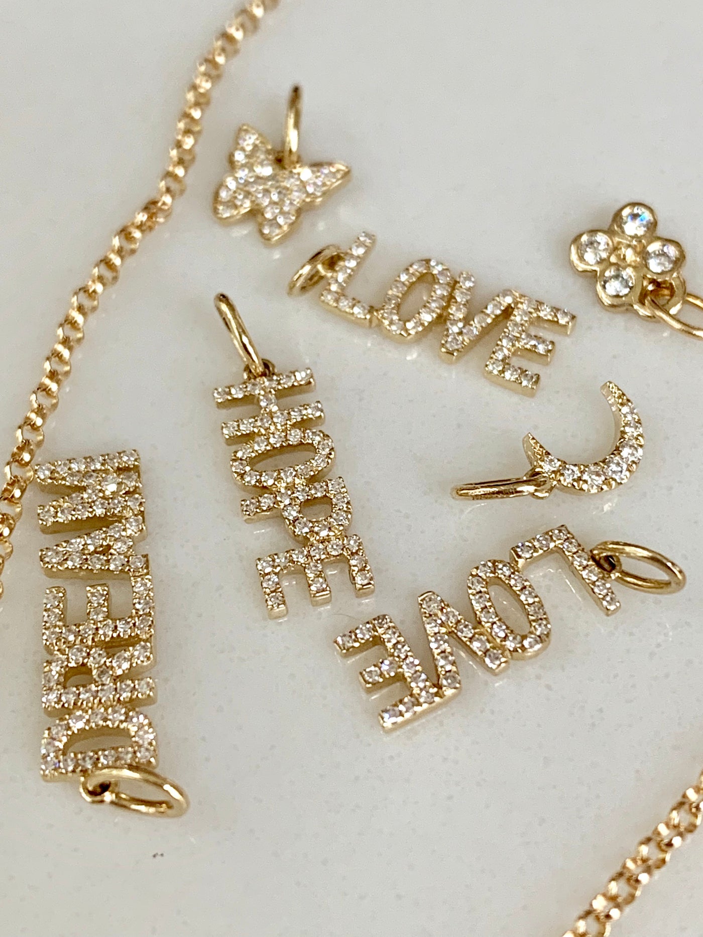 Small Diamond Love Charm - Lauren Sigman Collection