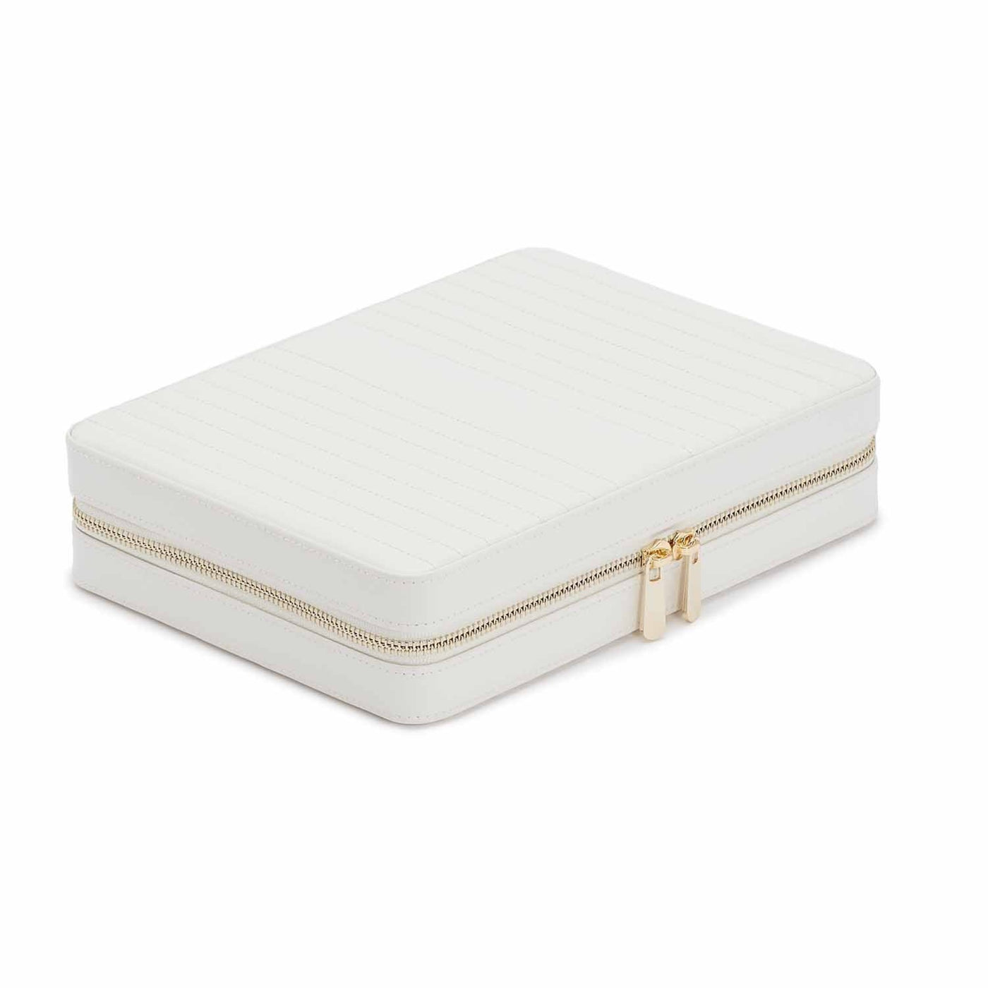Maria Large Zip Case (White) - Lauren Sigman Collection