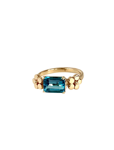 Cala Lily Ring with Blue Topaz - Lauren Sigman Collection