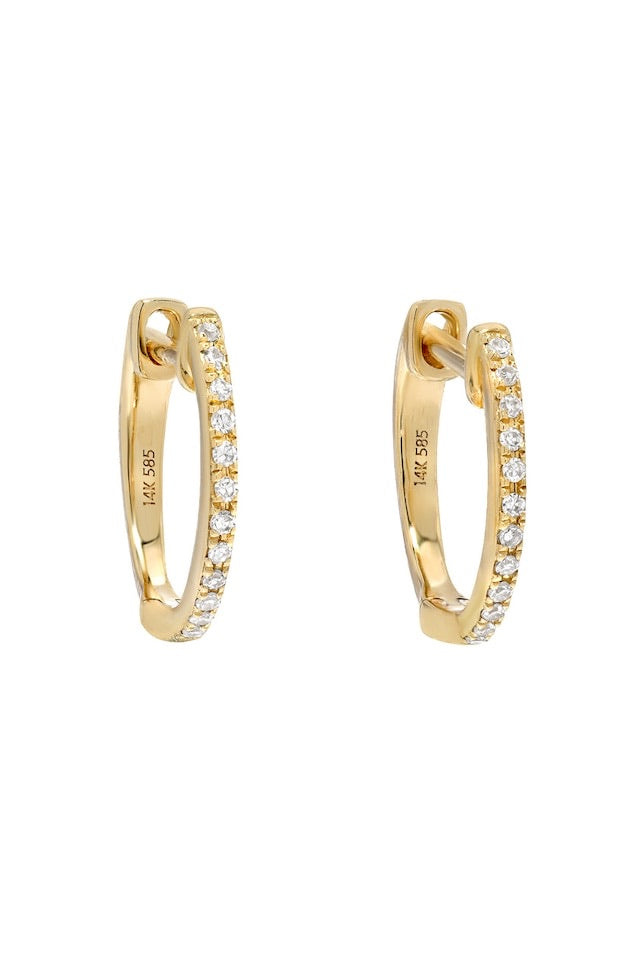 Medium Diamond Huggies - Lauren Sigman Collection