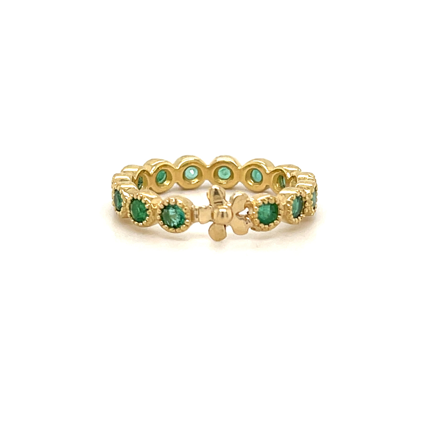 Emerald Jasmine Band/ 14k Gold