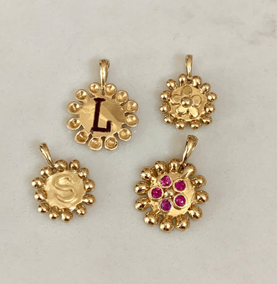 Small Bead Disk Charm - Lauren Sigman Collection