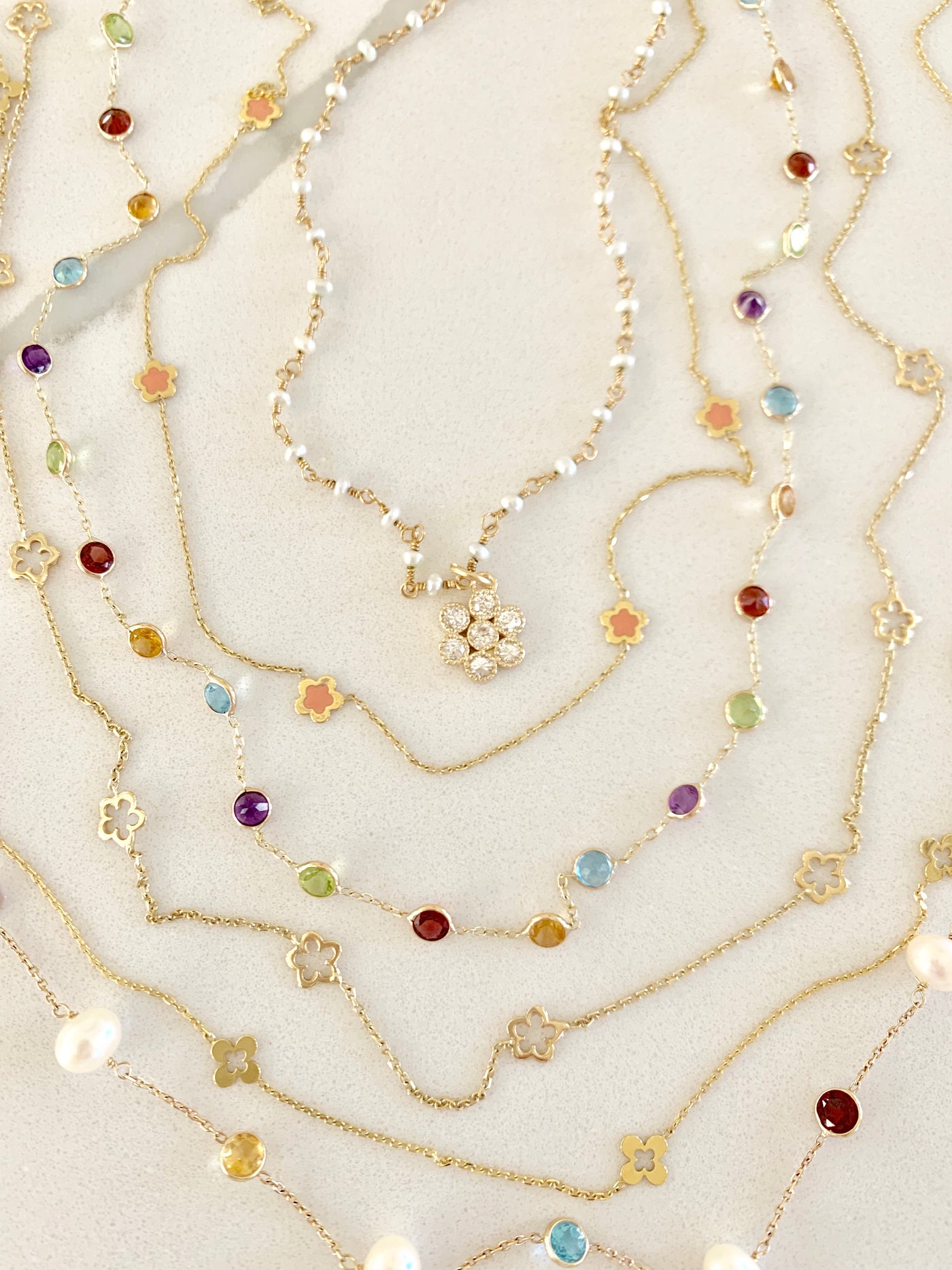 Clover Station Necklace - Lauren Sigman Collection