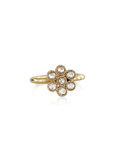 Water Lily Ring in 18k Gold with Diamonds - Lauren Sigman Collection