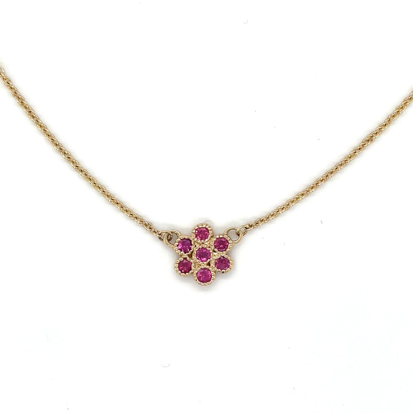 Water Lily Necklace/Pink Tourmaline - Lauren Sigman Collection
