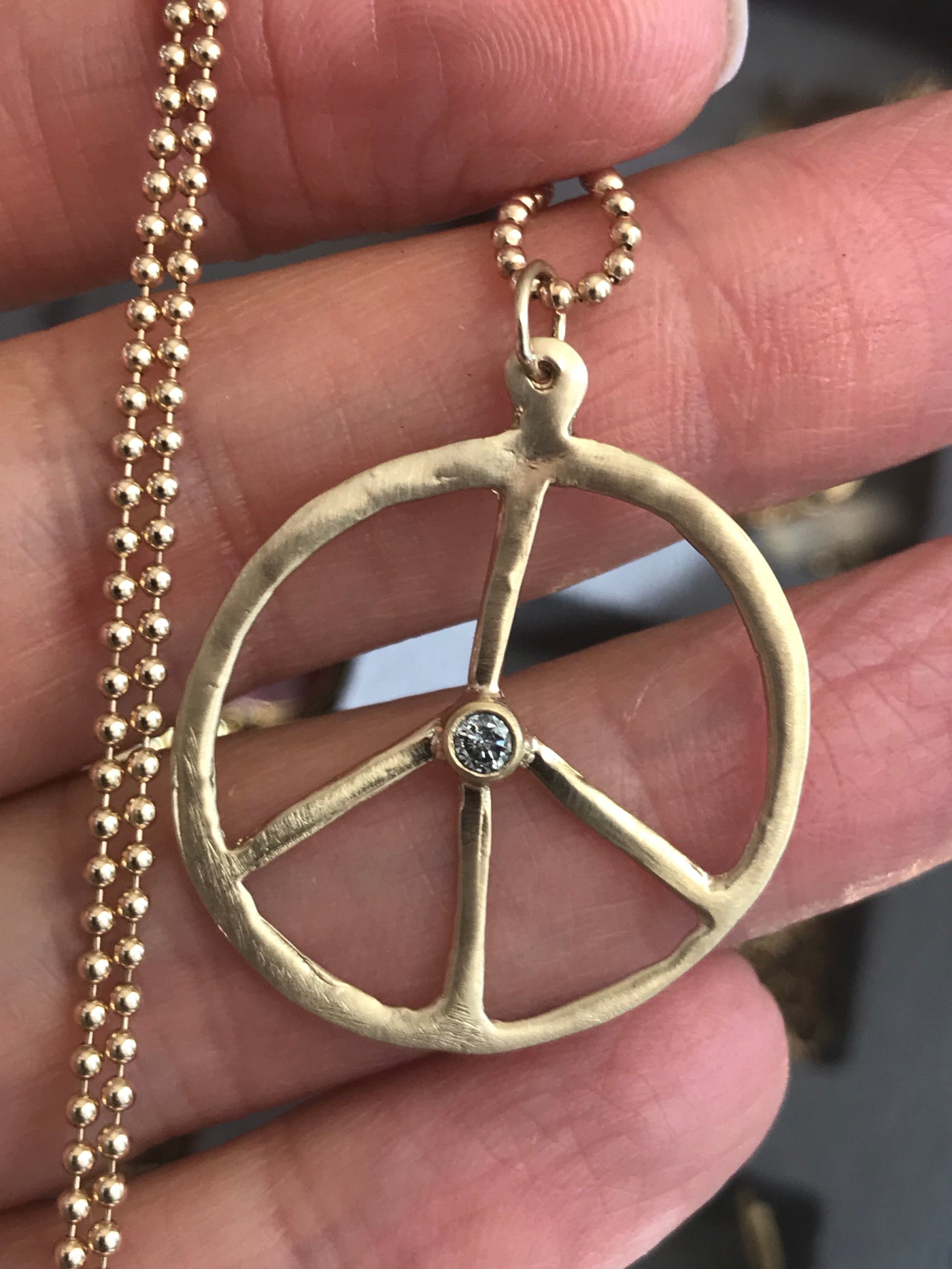 Peace Diamond Pendant - Lauren Sigman Collection