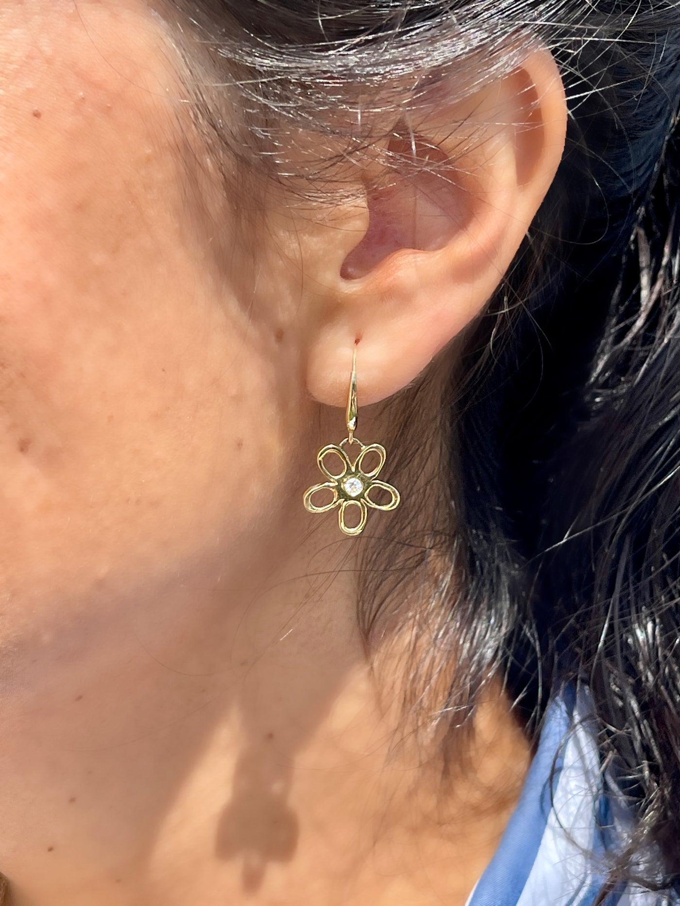 Gabby Diamond Hanging Earrings