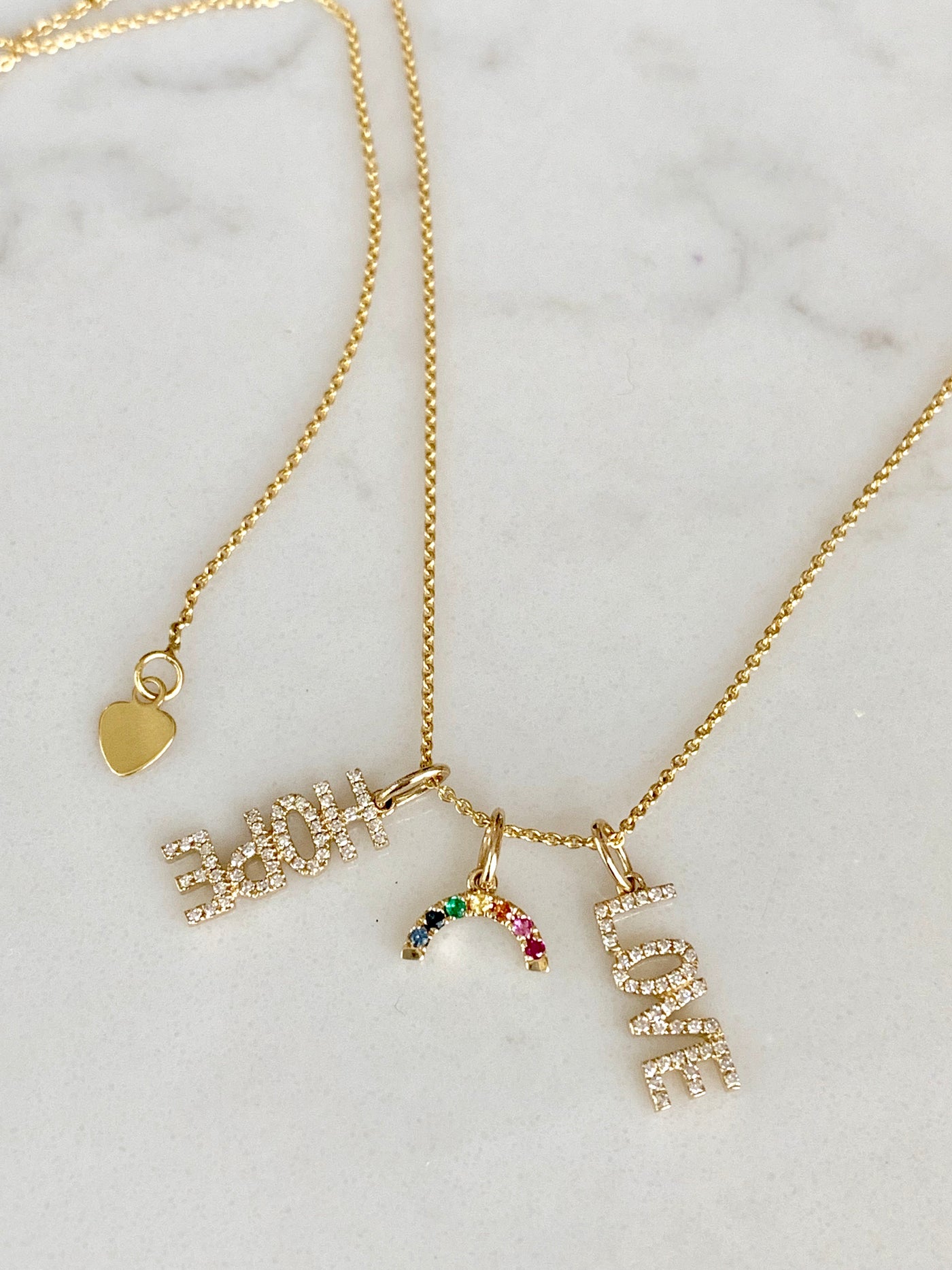 Small Diamond Love Charm - Lauren Sigman Collection