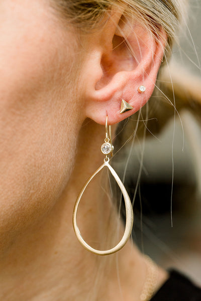 Pyramid Stud Earrings (Single) - Lauren Sigman Collection